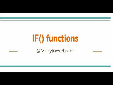 Excel Magic: IF() functions, part 1