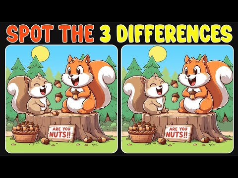🧩🧠Spot The Difference : Find 3 Changes - Prove Yourself | Find The Difference #38
