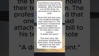 Dollar Per Point#FunnyStories #CollegeJokes #StudentHumor #ProfessorLife #CheekyStudents