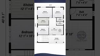 30x40 3BHK House Plan | Modern & Spacious Layout Design
