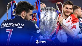 PSG 5-0 Inter: Khvicha Kvaratskhelia over the moon after UEFA Champions League triumph 🏆 #UCL