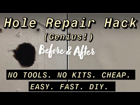 Genius DIY Hack for Last-Minute Drywall Hole Repair - No Tools