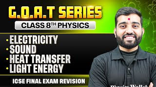Class 8 ICSE Physics Marathon | 4 Chapters in 1 Video | GOAT Series Day 4