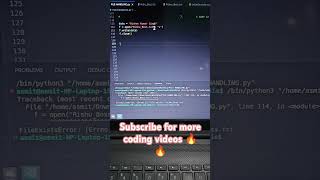 x mode in Python 🤔🤔#coding #python #programming #developer #shorts #cs#college #programmer
