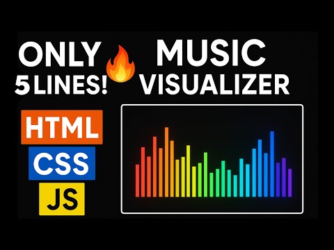 Vibe Coding: Music Visualizer in HTML CSS JavaScript in 5 EASY Steps 🎧 | Canvas + Audio API
