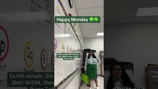 Happy St.Patrick’s Day☘️ #midsizefashion #teacher #outfitindpo #green