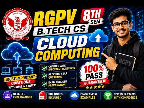 rgpv cloud computing important questions | rgpv b.tech 8th sem cloud computing important questions