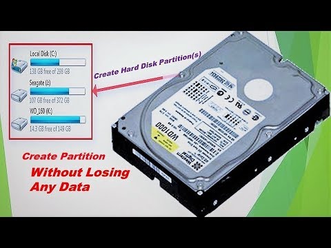 How to create partition without data lose / How to increase size of any drive without date lose