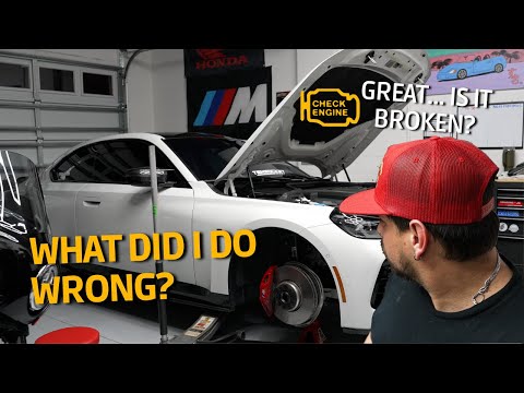 Trying to fix my broken M240i | Installing more carbon pieces for the engine bay