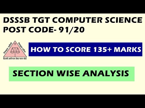 DSSSB TGT COMPUTER SCIENCE (91/20) | HOW TO SCORE 135+ MARKS