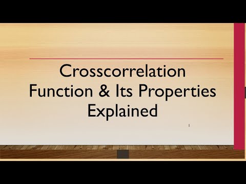 Cross Correlation Function in Random Process | Definition, Formula & Properties