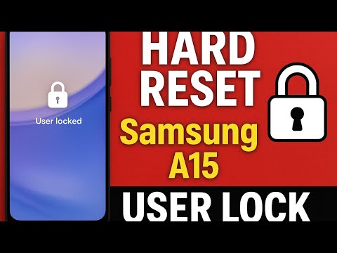 Hard Reset Samsung A15 (SM-A155F) Unlock Pattern | PIN | Password