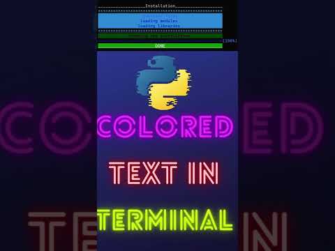 Colors in Python terminal
