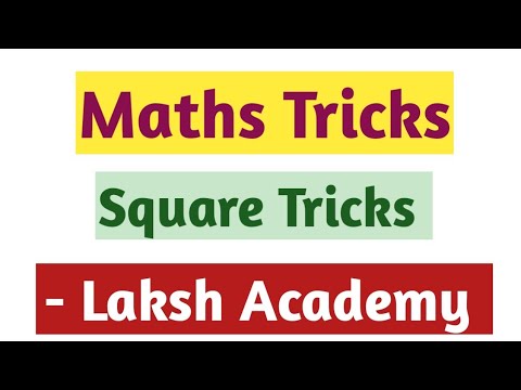 SQUARE TRICKS|Easy tricks for Maths|#shorts