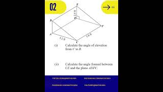 3D Trigonometry. #mathxara #maths #cxcmaths #gcse #geometryhelp