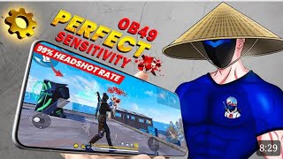 Headshot Sensitivity✅ Perfect DPI | After Ob49 Update Changes| #freefire #new @OGReFlaXff