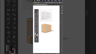 How To Create 3D Building  #adobeillustratortipsandtricks #howtocreatelogo #viralshorts