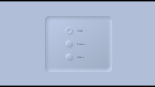 radio Button pure css | 3d radio button css | radio button neumorphism effect
