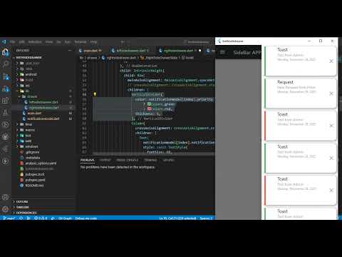 How to add both Side Navigation bar in Flutter || Part 2