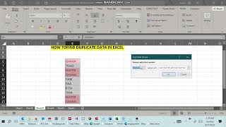 HOW TO IDENTIFY DUPLICATE VALUES IN EXCEL