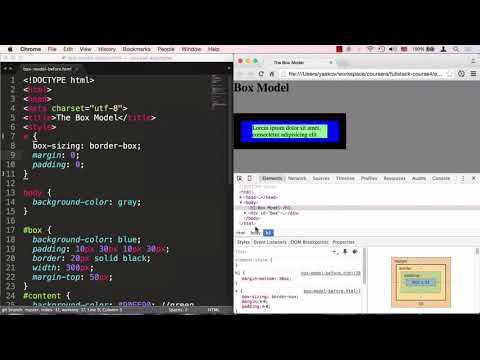 Box model and overflow property in css