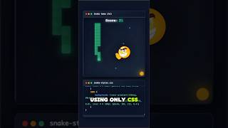 Snake Game + CSS magic 🌟 #education #css #coding #india #usa