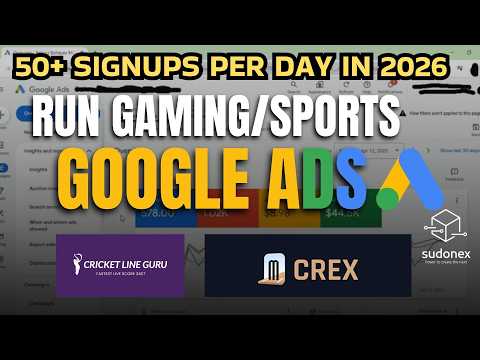 Google ads for gaming/sports in 2026