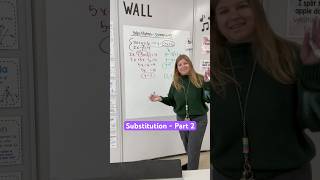 Substitution - Part 2 #iteachalgebra #math #algebra #mathematics #iteachmath #teacher #mathteacher