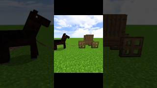 Minecraft : Super Easy Horse Car | Tutorial #shorts #minecraft #mcpe #tutorial
