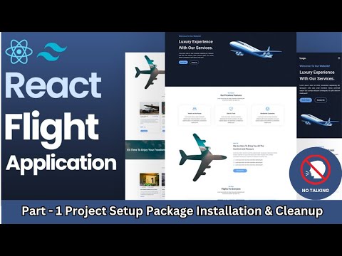 No Talking | Building a Flight Booking System with React, TypeScript, and TailwindCSS | Landing page