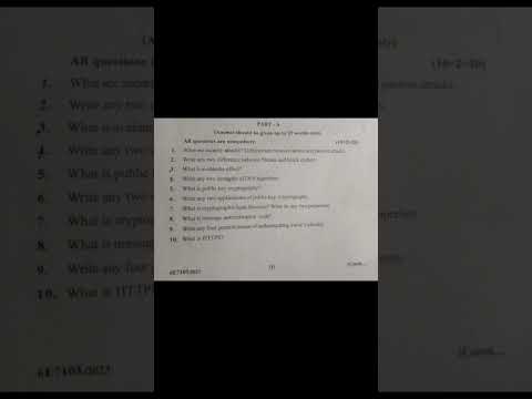 Information Security Systems. 6 sem ISS paper rtu exam 2023. #rtu #paper #btech #btu
