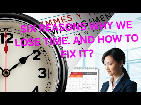 SIX REASONS WHY WE LOSE TIME? HOW WE CAN FIX IT