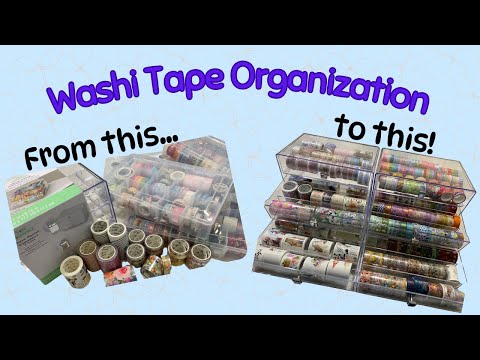 Organize my washi tape collection with me!