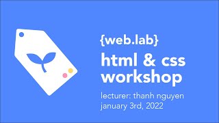 IAP 2022 Day 1 - HTML & CSS Workshop