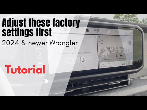Recommended settings to change on your 2024 in newer Jeep Wrangler￼ #uconnect #radio
