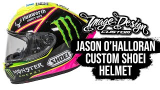 Jason O'Halloran's 2021 Custom BSB Shoei Helmet // Image Design Custom