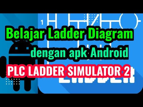 Ladder Diagram dengan Counter Versi 1 menggunakan Aplikasi Android PLC Ladder Simulator 2