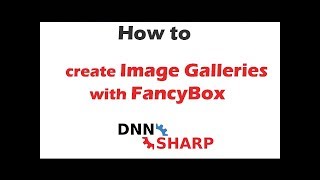 Create an image/video gallery with FancyBox on your DNN website