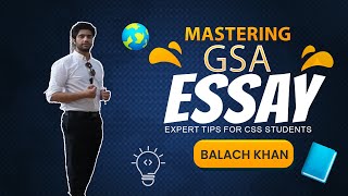 Topic (GSA) By Mr Balach Khan #csscorner #education