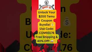 Unlock a Temu $200 Coupon Bundle for First Orders! 🎉 #TemuShopping