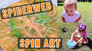 SPIDERWEB SPIN ART: 31 DAYS OF HALLOWEEN KIDS STEM SCIENCE EXPERIMENTS & ACTIVITIES