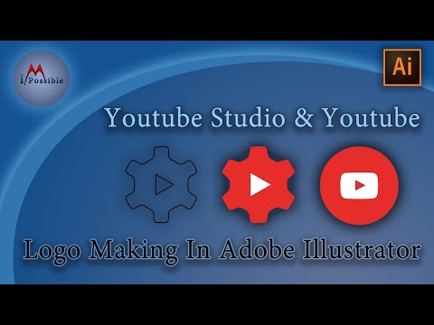 Youtube Studio & Youtube logo making in Adobe Illustrator