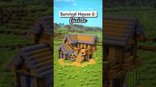Minecraft Simple Survival House Tutorial 🏡 #minecraft