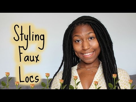 How to Style Faux Locs