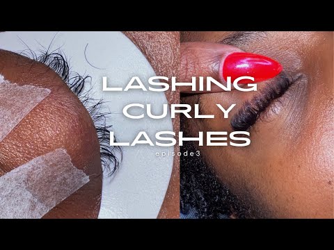 How To Put Lash Extensions on Curly Lashes | Tutorial