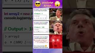 JavaScript Arrays Are WILD 🤯 #js #memes