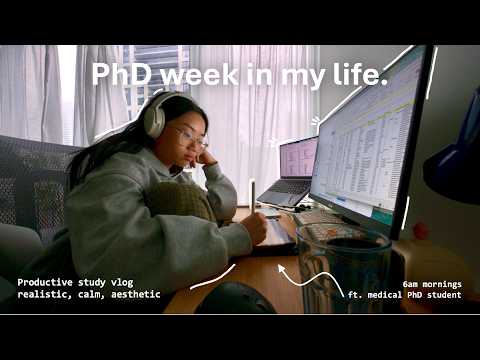 SUPER PRODUCTIVE 6am study vlog | medical immunology PhD student, daily routines