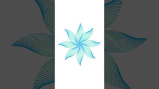 Flower Design Trick | Blend Tool #tips #design #tricks #illustrator #logo #flowers #shorts