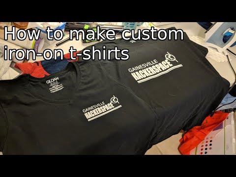 Making Custom Iron-On T-Shirts - Gainesville Hackerspace