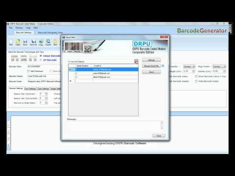 How to Send Barcode Labels Using Built In Mail Settings
